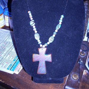 Turquoise Cross Necklace